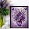 Floral&Butterfly Diamond Art Kits for Adults Beginners,DIY 5D Diamond Painting Flowers,Round Full Drill Gem Art for Adults,Diamond Dots Paintings Picture Crafts Home Wall Decor